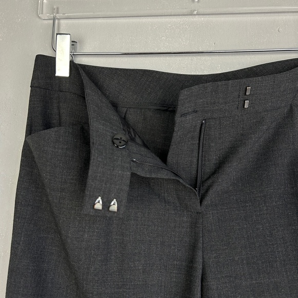 Lafayette 148 size 4 Irving stretch casual dress pant gray virgin wool - Picture 10 of 13